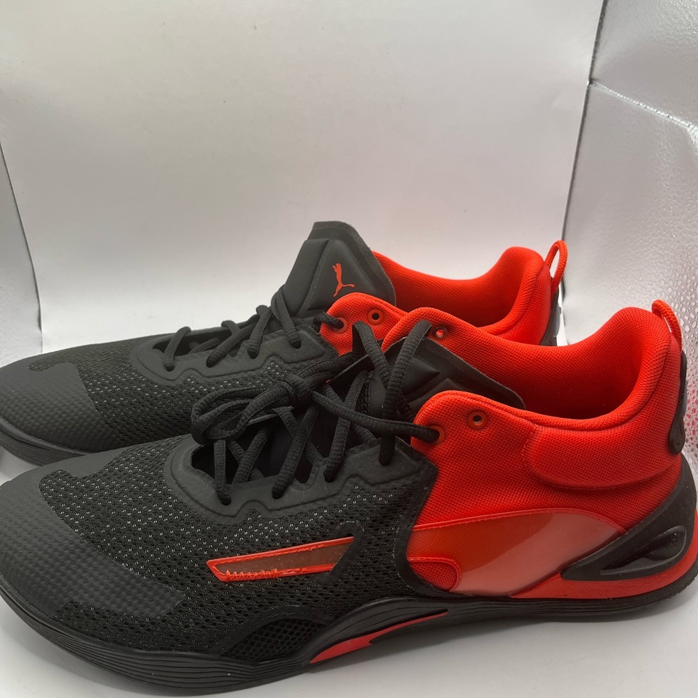 Puma Fuse Mens Running Shoes Poppy Red And Black Size 14/48.5 Brand New No Box - Picture 4 of 7